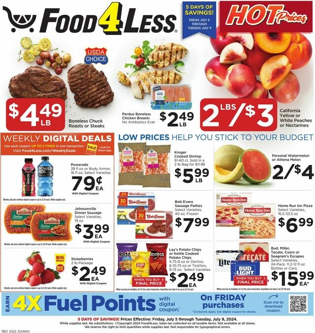 Catalogue Food 4 Less from 07/05/2024