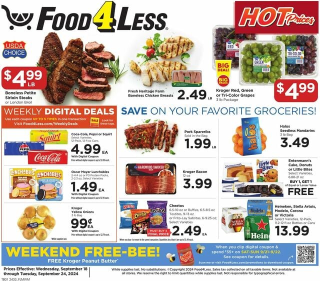 Catalogue Food 4 Less from 09/18/2024