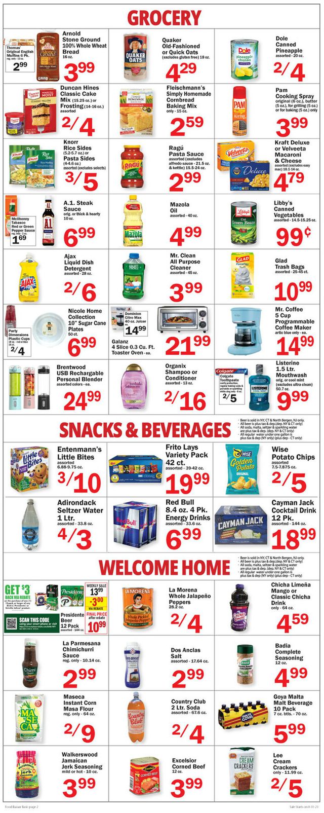 Catalogue Food Bazaar from 08/31/2023