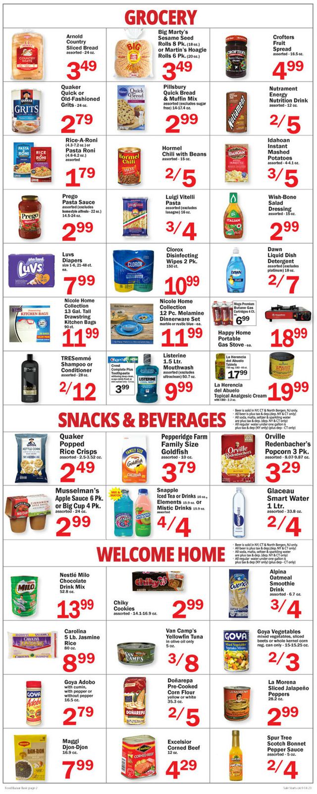Catalogue Food Bazaar from 09/14/2023