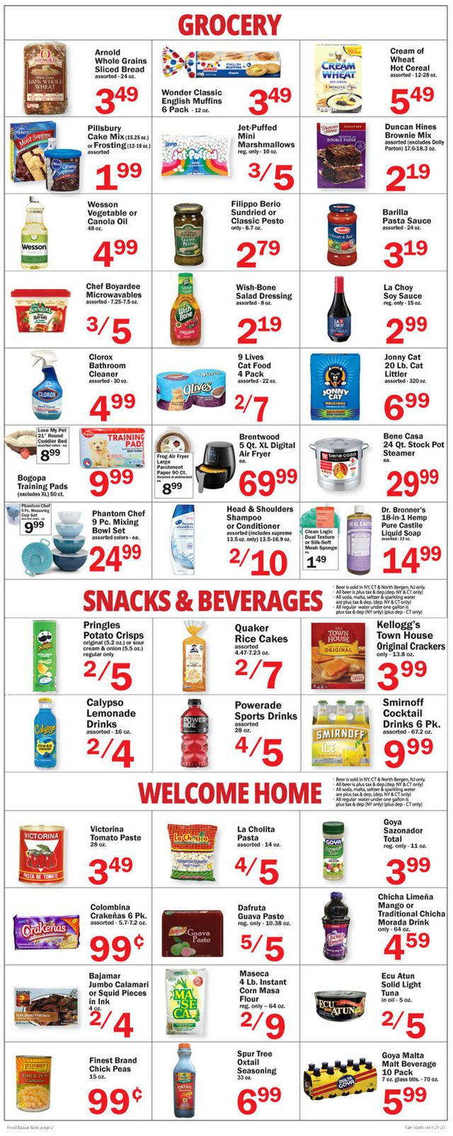 Catalogue Food Bazaar from 09/21/2023