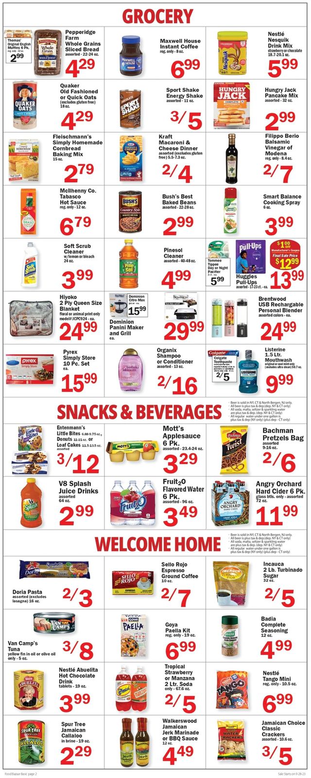 Catalogue Food Bazaar from 09/28/2023
