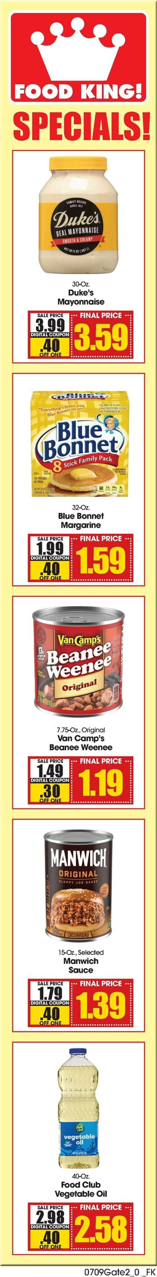 Catalogue Food King from 07/09/2025