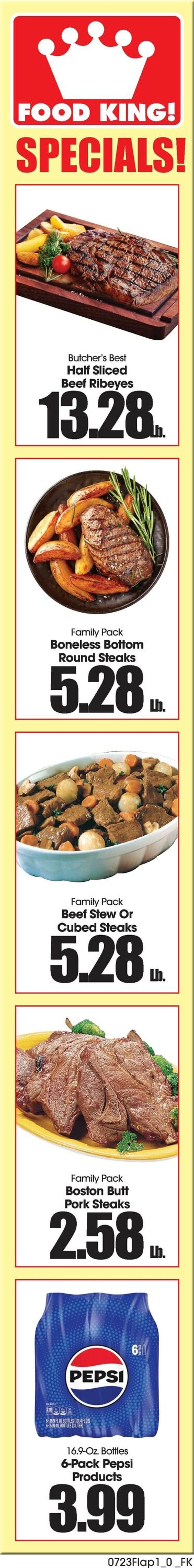 Catalogue Food King from 07/23/2025