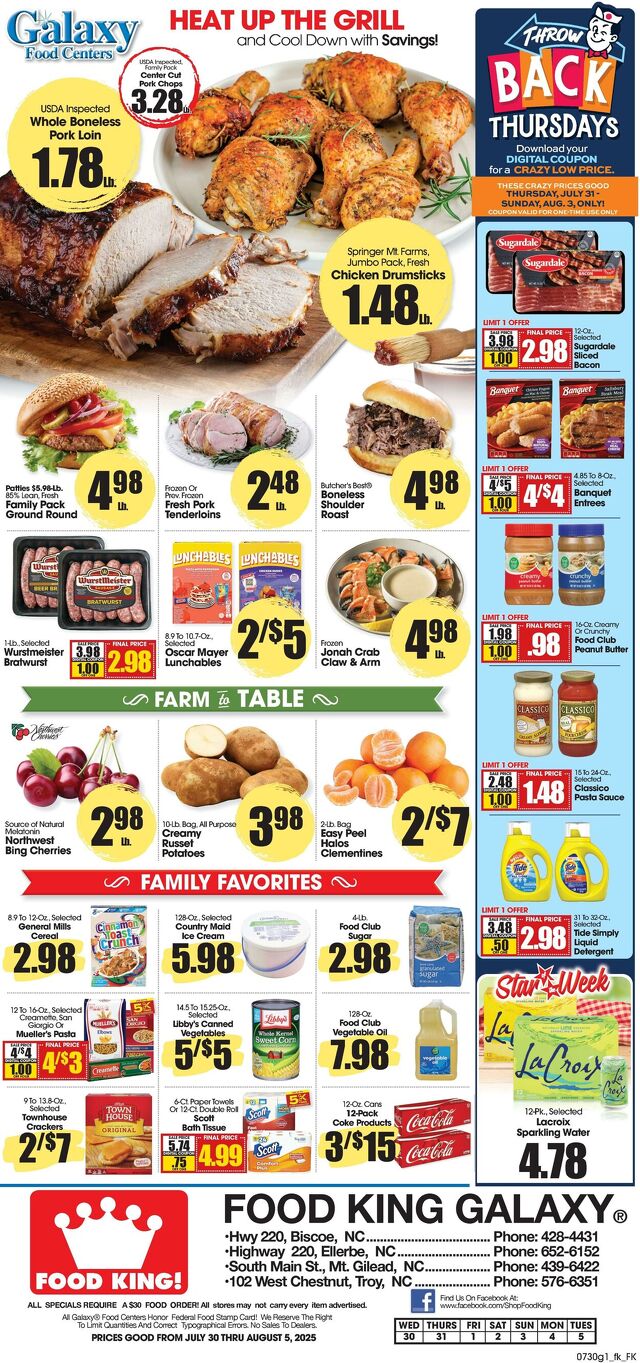 Catalogue Food King from 07/30/2025