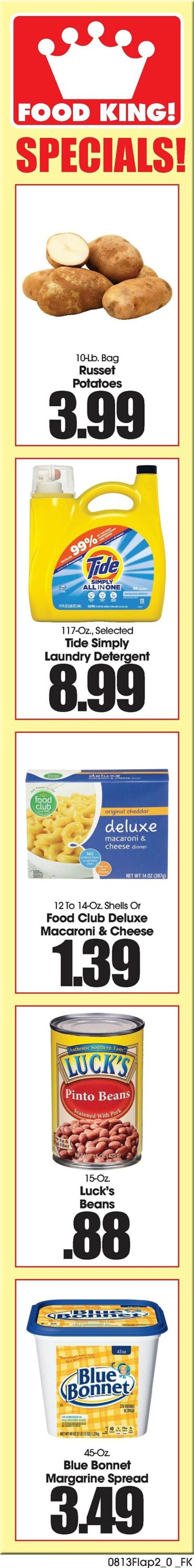 Catalogue Food King from 08/13/2025