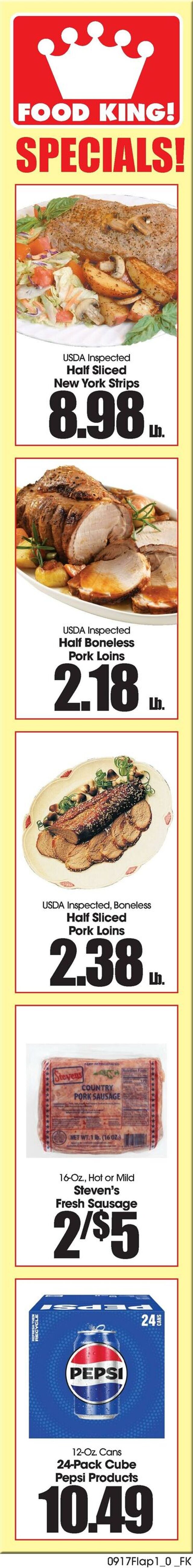 Catalogue Food King from 09/17/2025