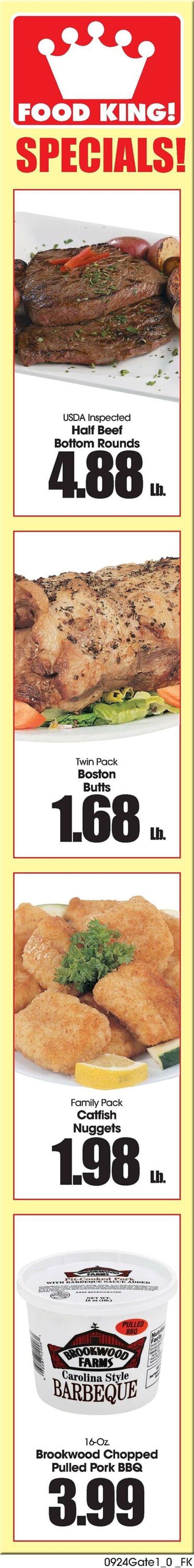 Catalogue Food King from 09/24/2025