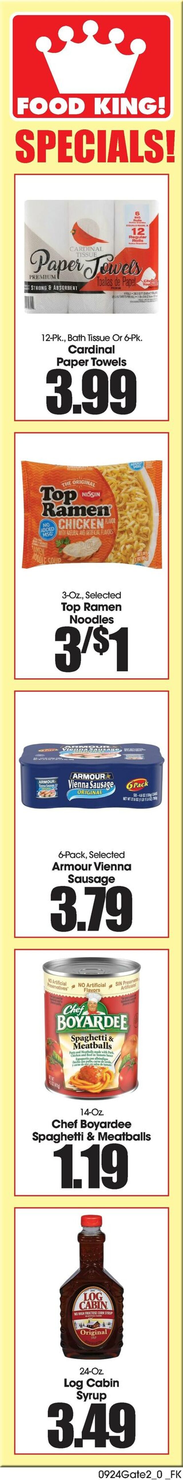 Catalogue Food King from 09/24/2025