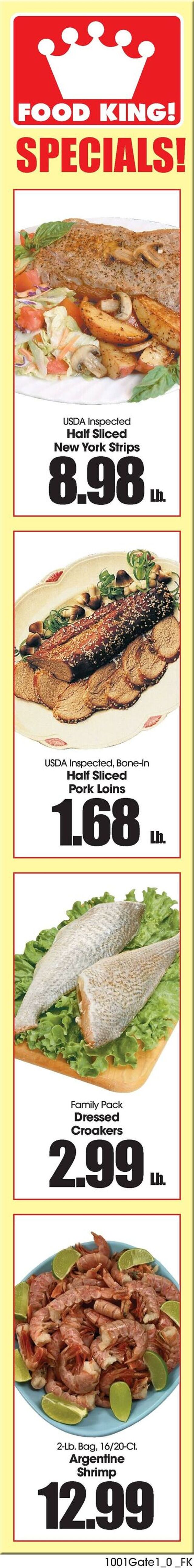 Catalogue Food King from 10/01/2025