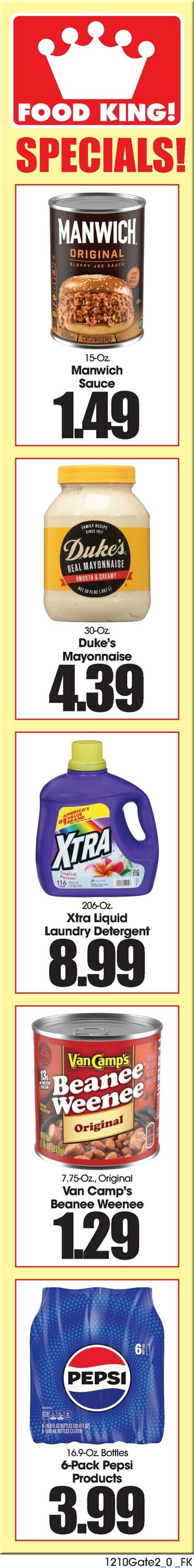 Catalogue Food King from 12/10/2025