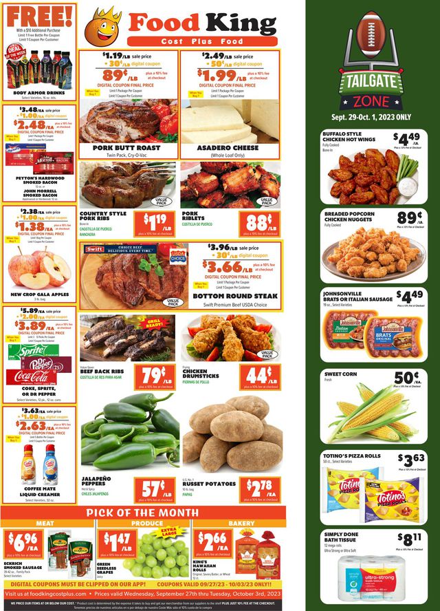 Catalogue Food King from 09/27/2023