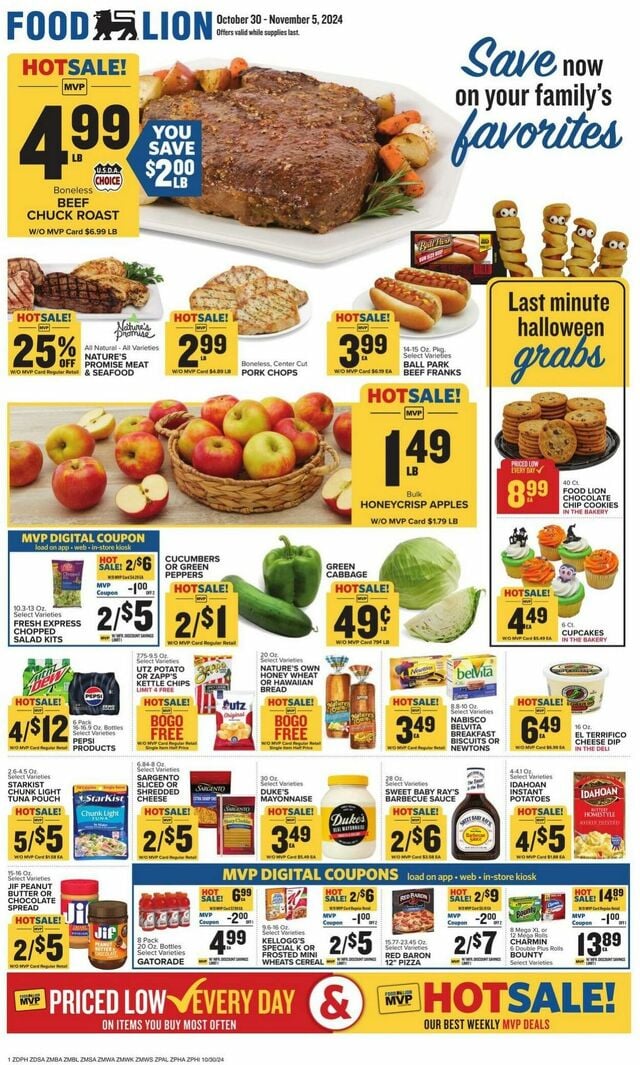 Catalogue Food Lion from 10/30/2024