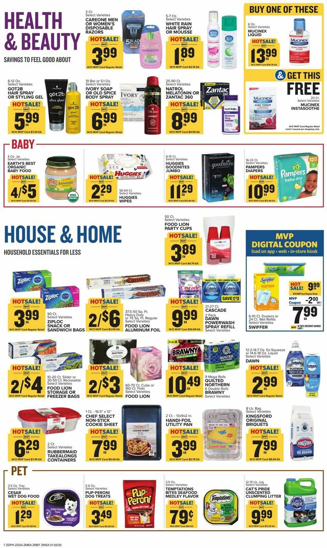 Catalogue Food Lion from 01/22/2025