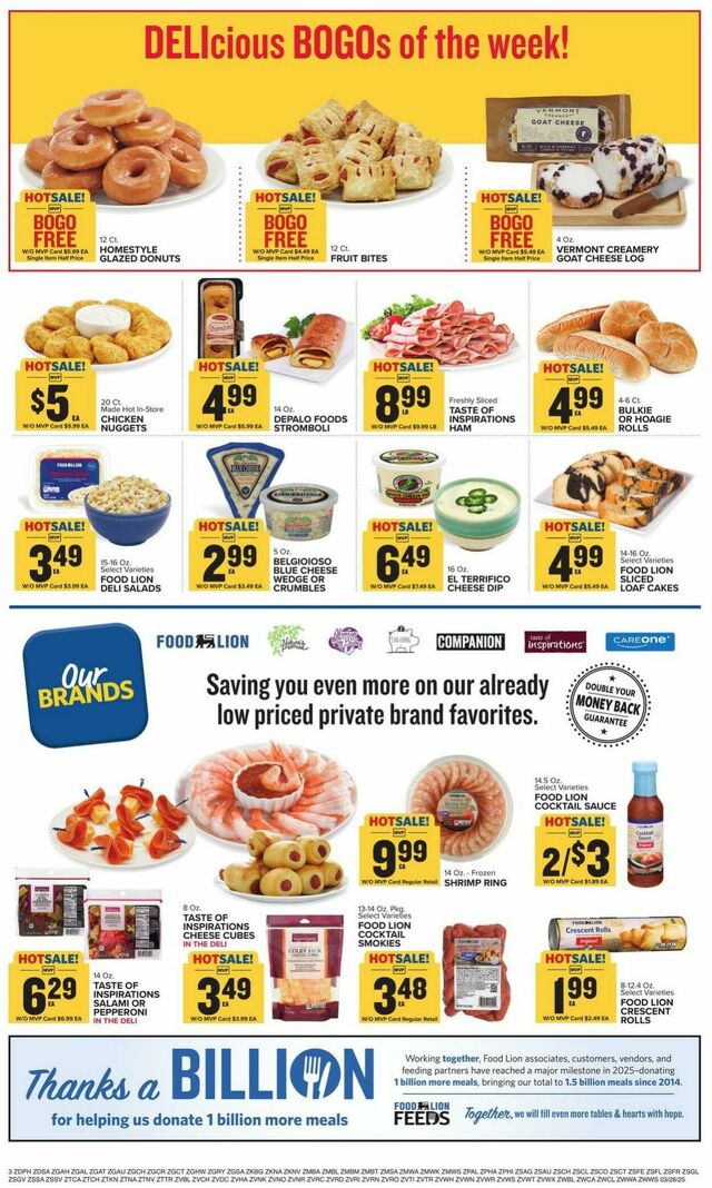 Catalogue Food Lion from 03/26/2025