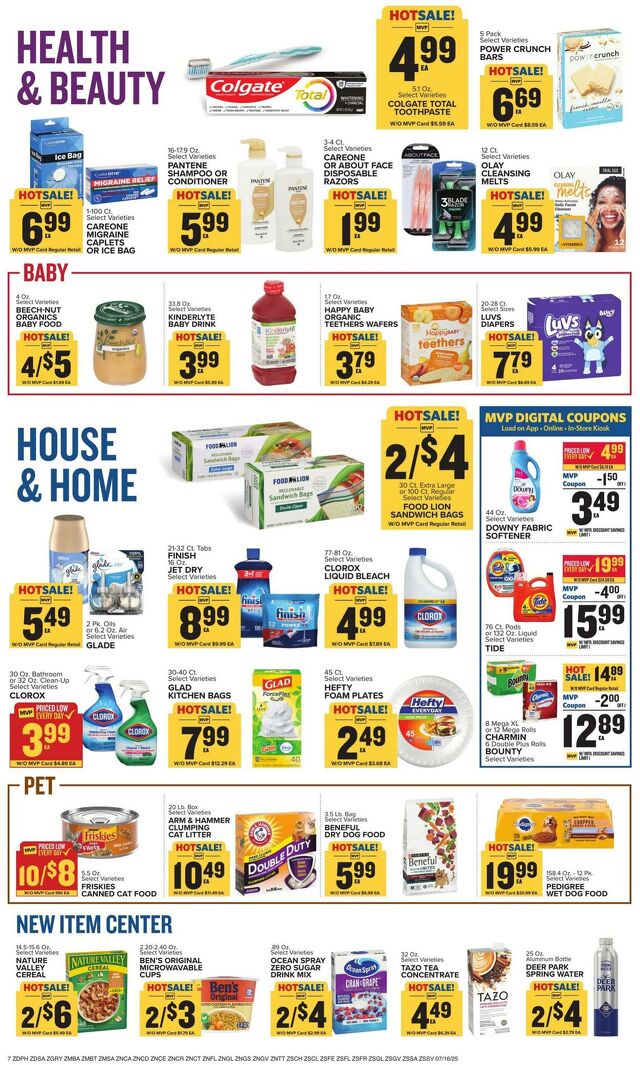 Catalogue Food Lion from 07/16/2025