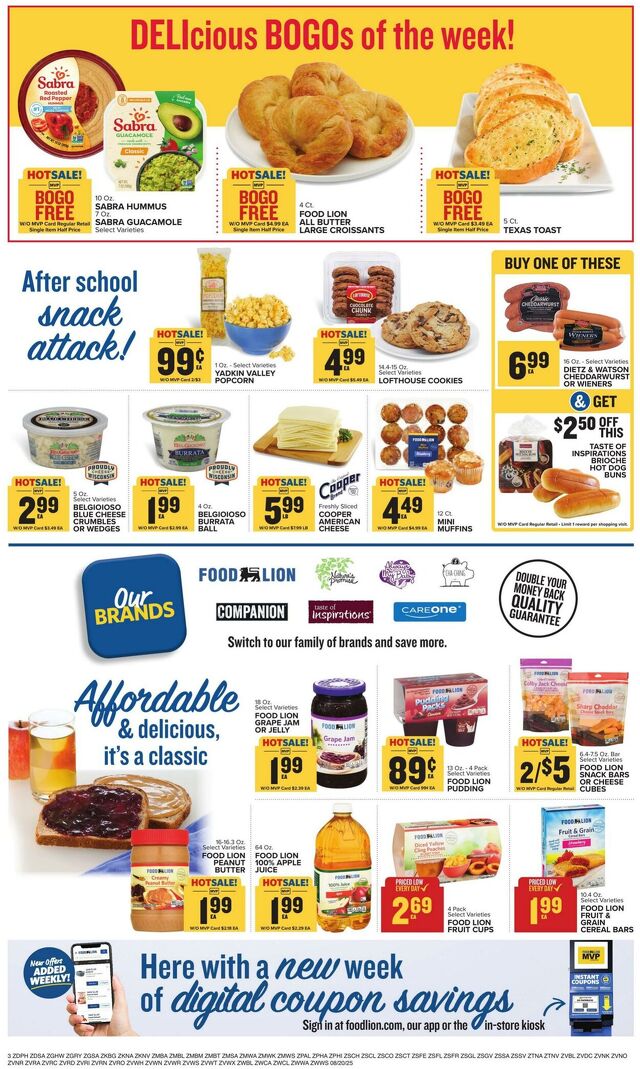 Catalogue Food Lion from 08/20/2025