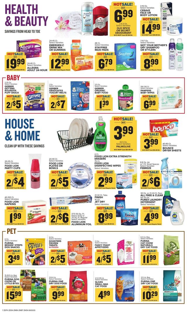 Catalogue Food Lion from 08/20/2025