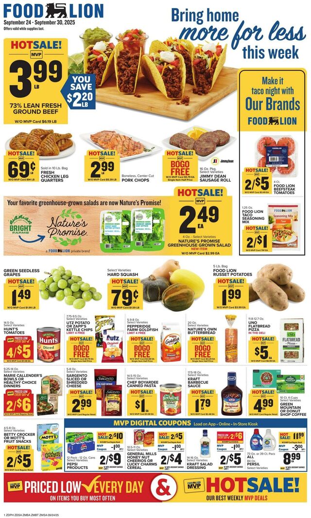 Catalogue Food Lion from 09/24/2025