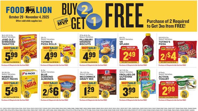 Catalogue Food Lion from 10/29/2025