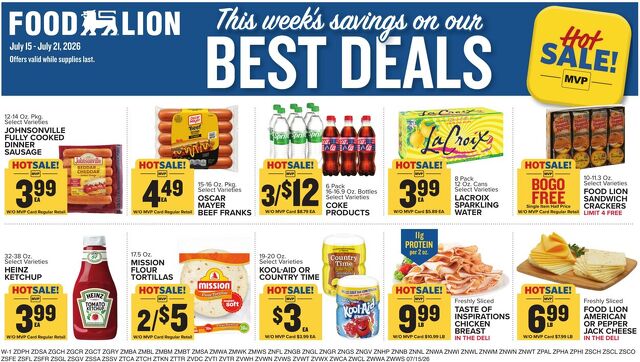 Catalogue Food Lion from 07/15/2026