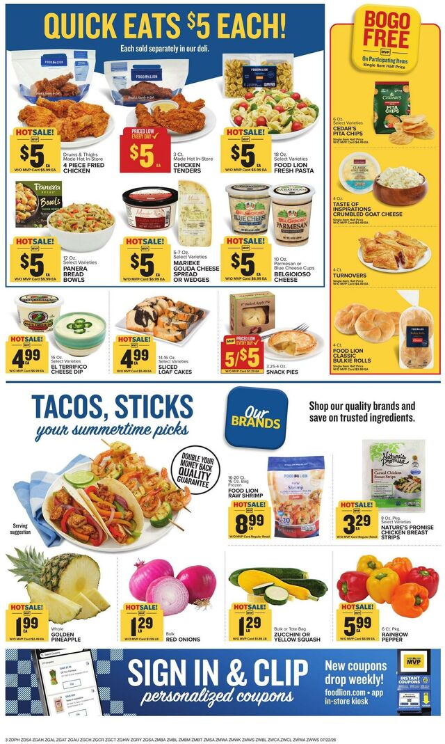 Catalogue Food Lion from 07/22/2026