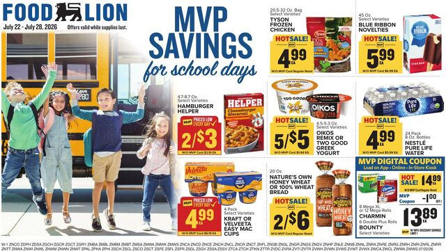 Catalogue Food Lion from 07/22/2026