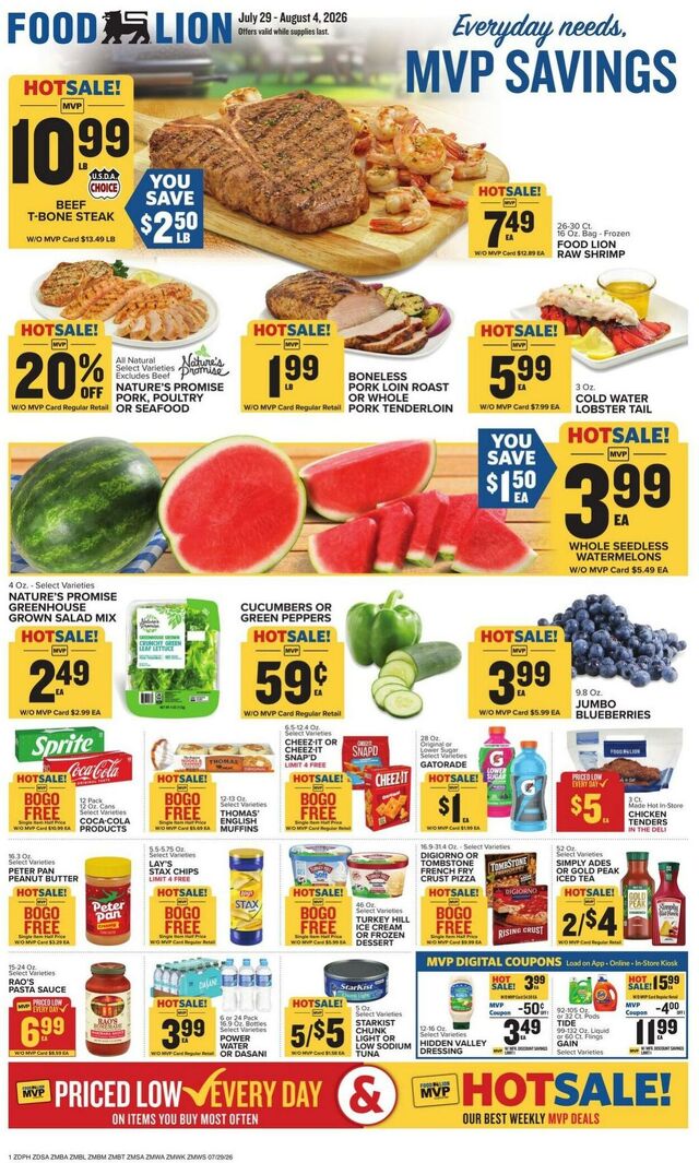 Catalogue Food Lion from 07/29/2026