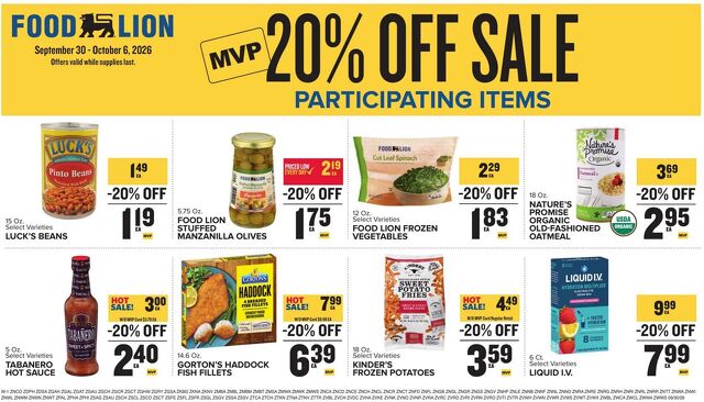 Catalogue Food Lion from 09/30/2026