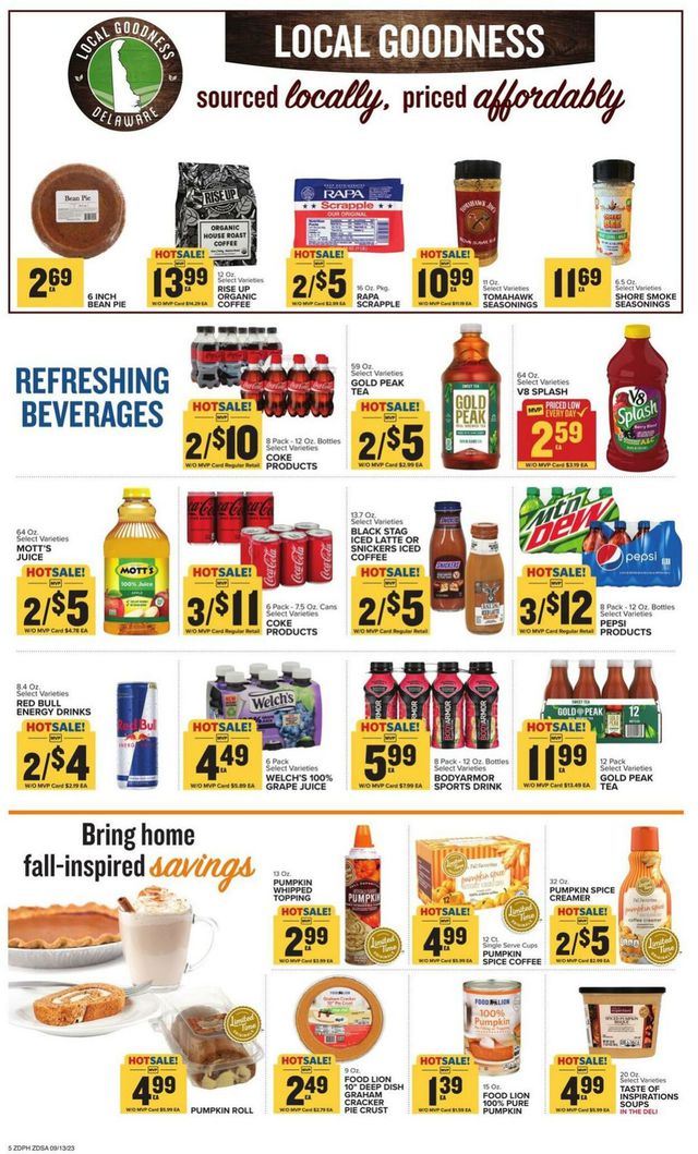 Catalogue Food Lion from 09/13/2023