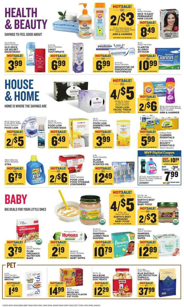 Catalogue Food Lion from 09/20/2023