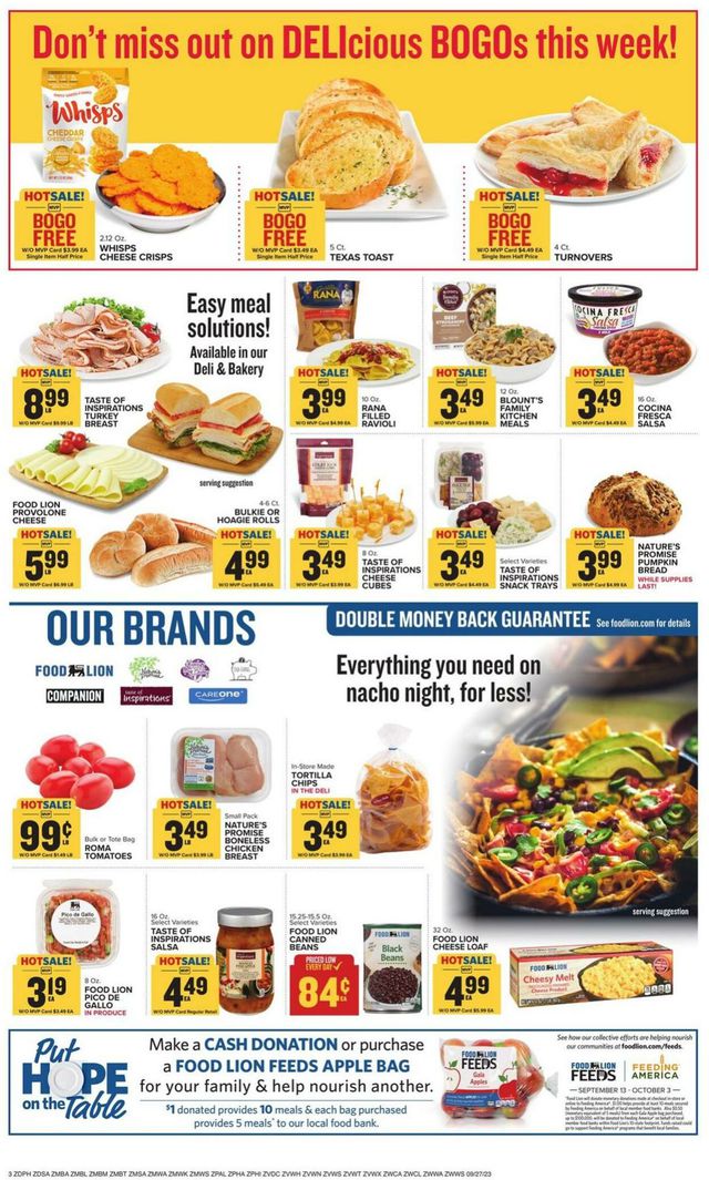Catalogue Food Lion from 09/27/2023