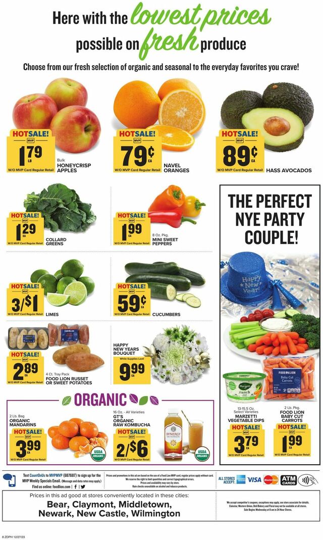Catalogue Food Lion from 12/27/2023