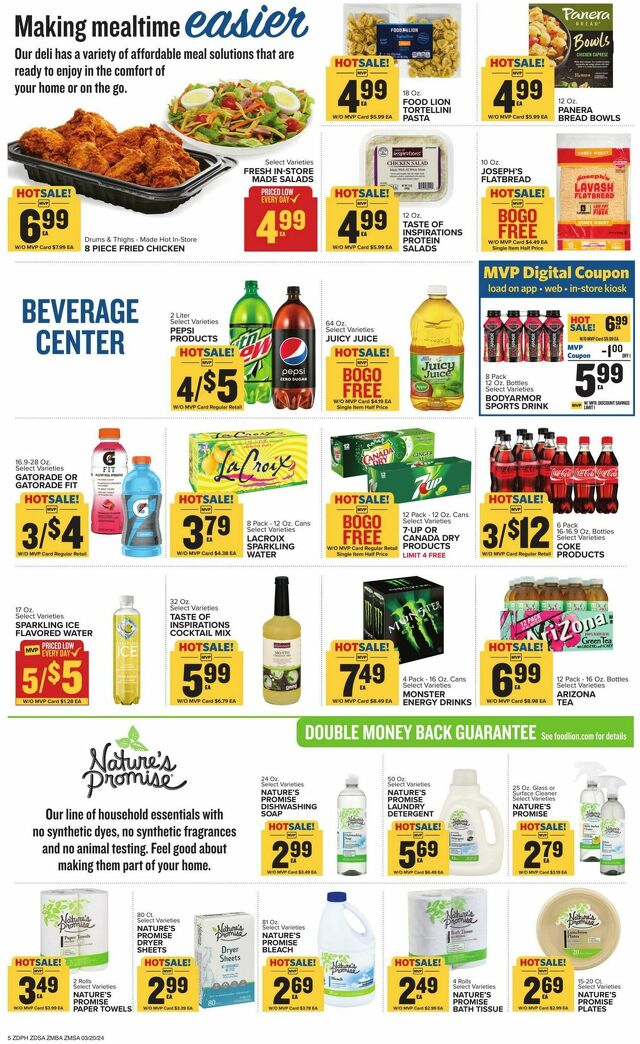 Catalogue Food Lion from 03/20/2024