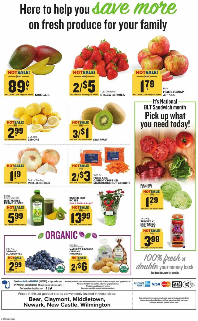 Catalogue Food Lion from 04/24/2024