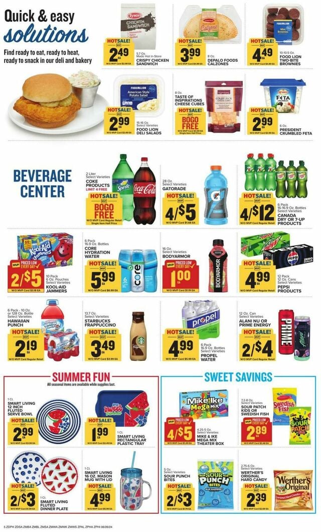 Catalogue Food Lion from 06/26/2024
