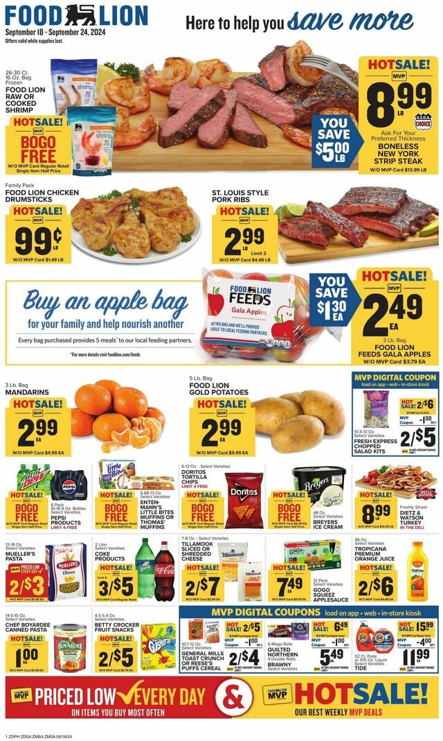 Catalogue Food Lion from 09/18/2024