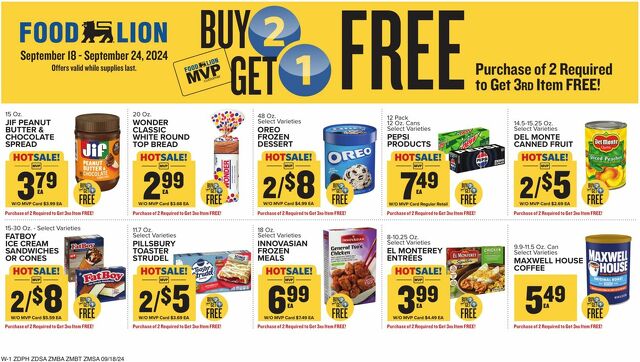 Catalogue Food Lion from 09/18/2024