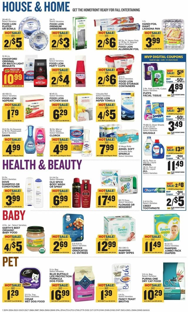 Catalogue Food Lion from 09/25/2024