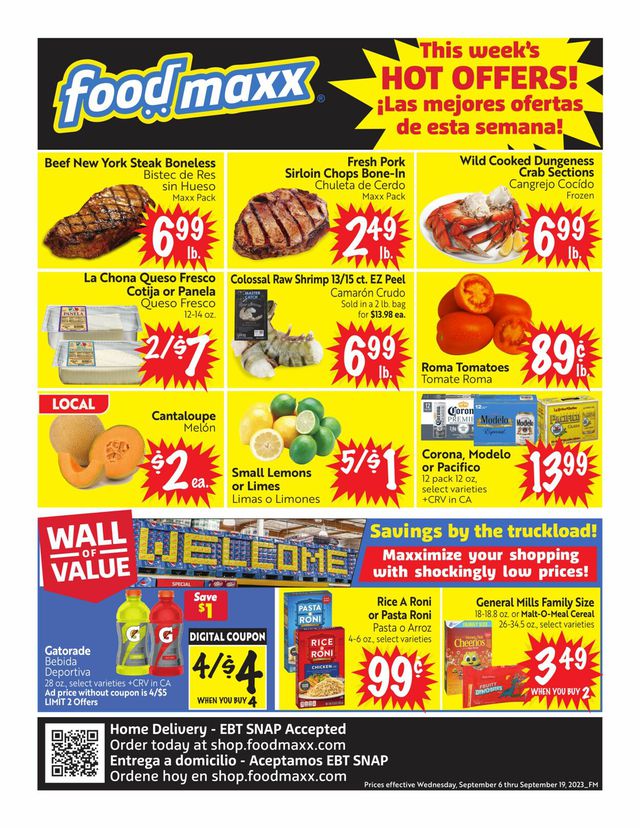 Catalogue FoodMaxx from 09/06/2023