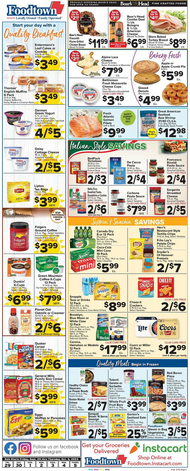 Catalogue Foodtown from 09/29/2023