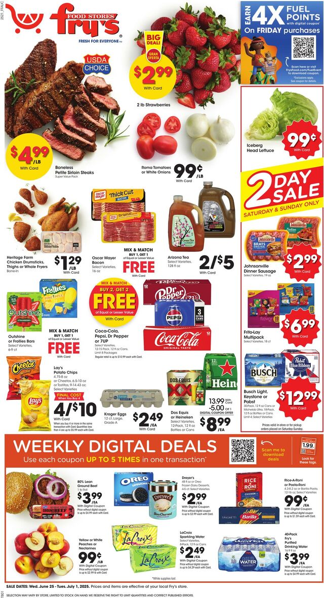 Catalogue Fry’s from 06/25/2025