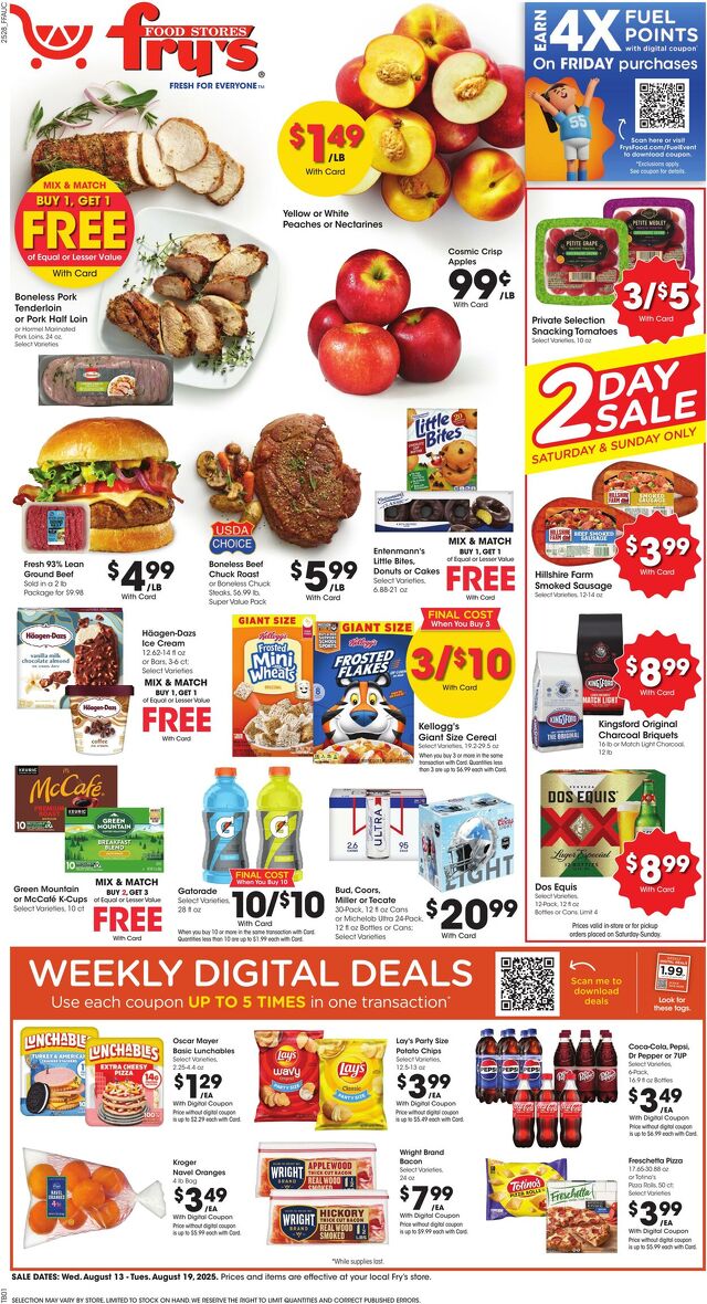 Catalogue Fry’s from 08/13/2025