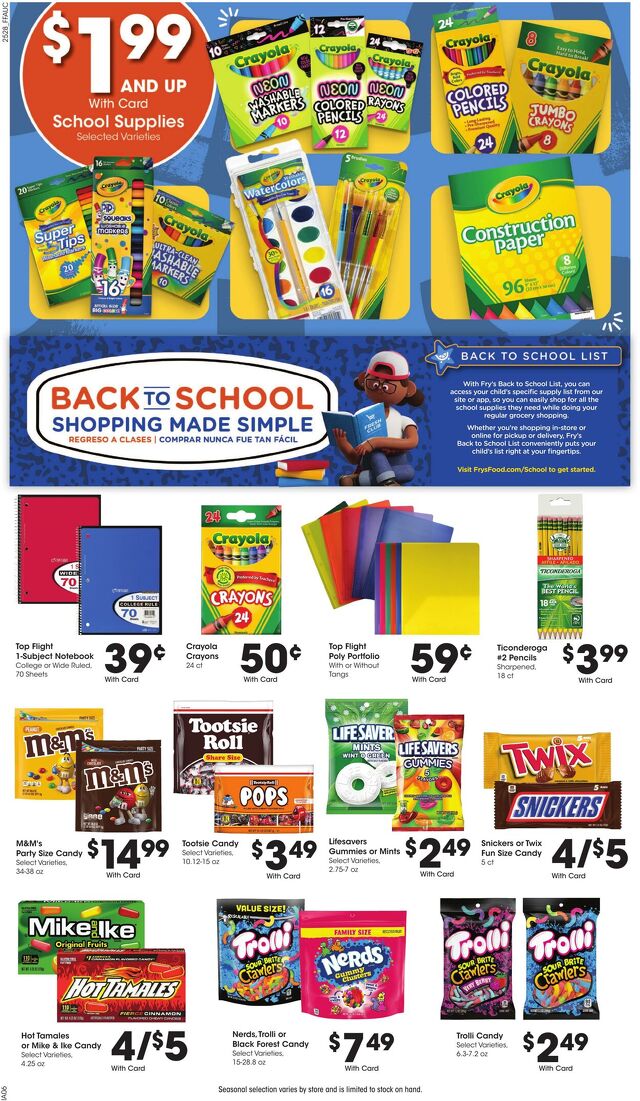 Catalogue Fry’s from 08/13/2025