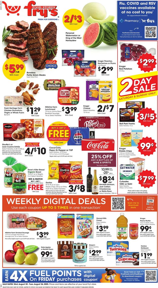 Catalogue Fry’s from 08/20/2025