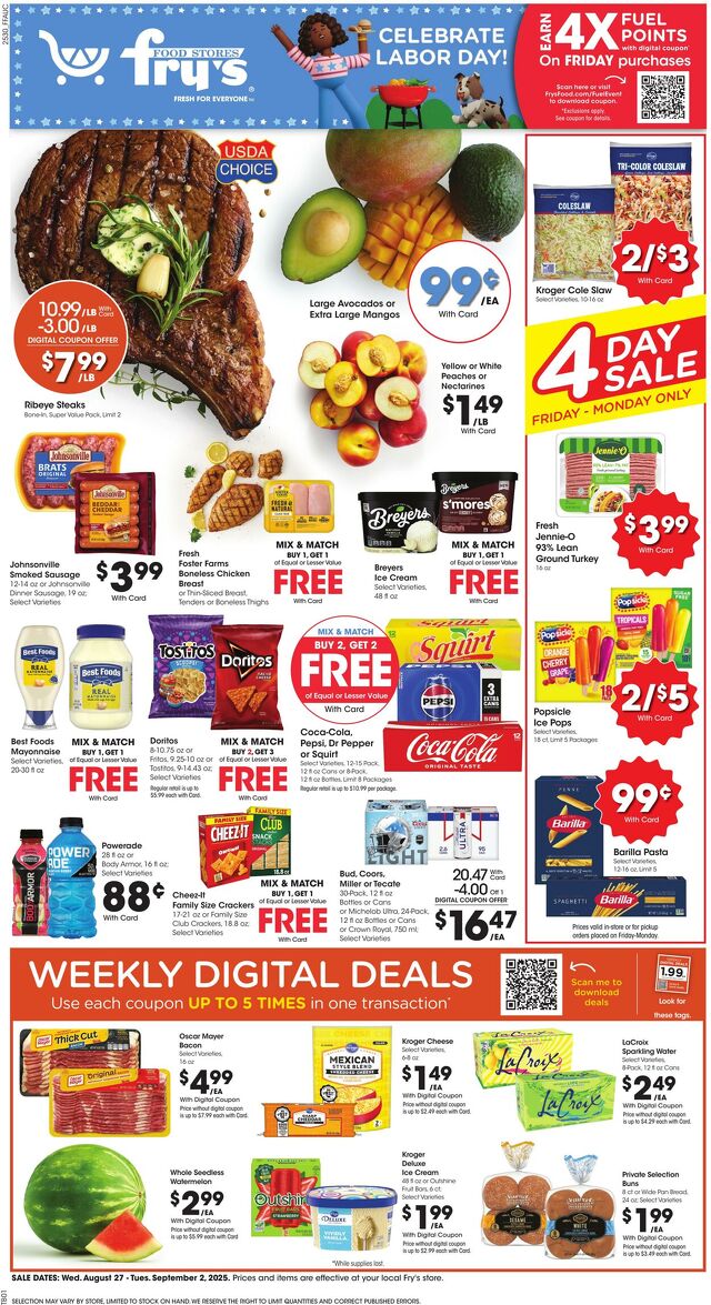 Catalogue Fry’s from 08/27/2025