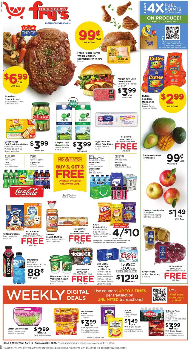 Catalogue Fry’s from 04/15/2026