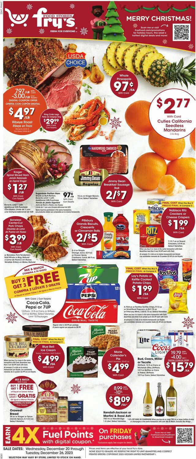 Catalogue Fry’s from 12/20/2023