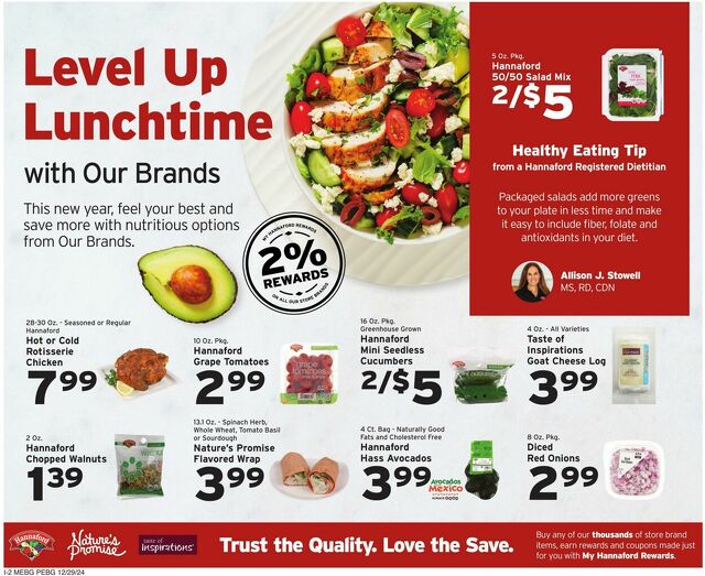 Catalogue Hannaford from 12/29/2024