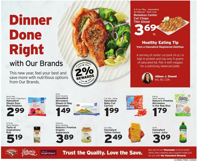 Catalogue Hannaford from 12/29/2024